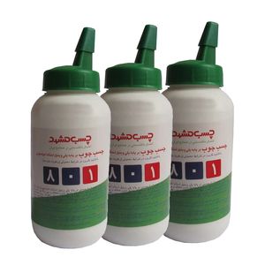 چسب چوب چسب مشهد مدل 801 قوطی وزن 250 گرم مجموعه 3 عددی